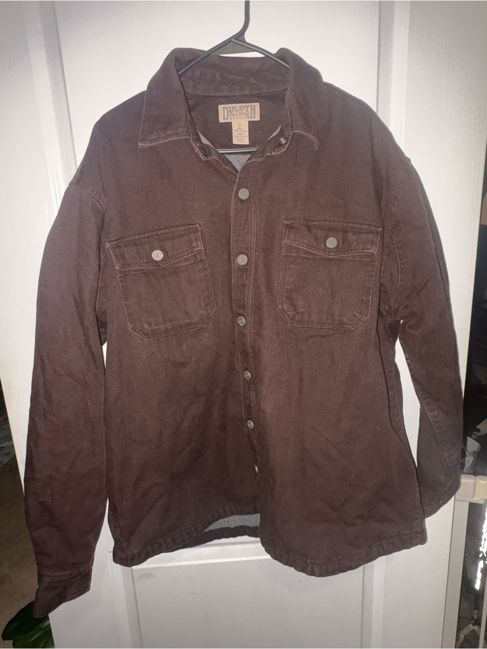 Duluth Trading Co Men's Brown Work Shirt Jacket - XL
